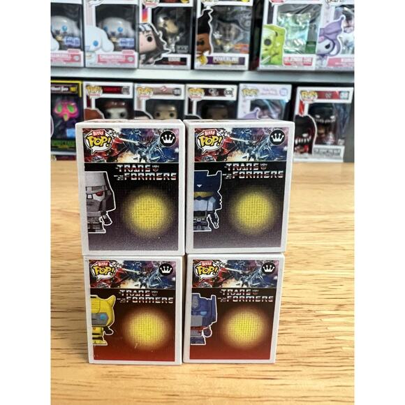 BITTY Transformers Funko Pops CHASE Soundwave Optimus Prime Bumblebee Megatron - Picture 4 of 6